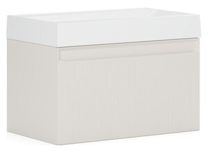 Изображение товара Подвесная тумба под раковину Belux Базель НП 80-01 80 см светлый миндаль матовый