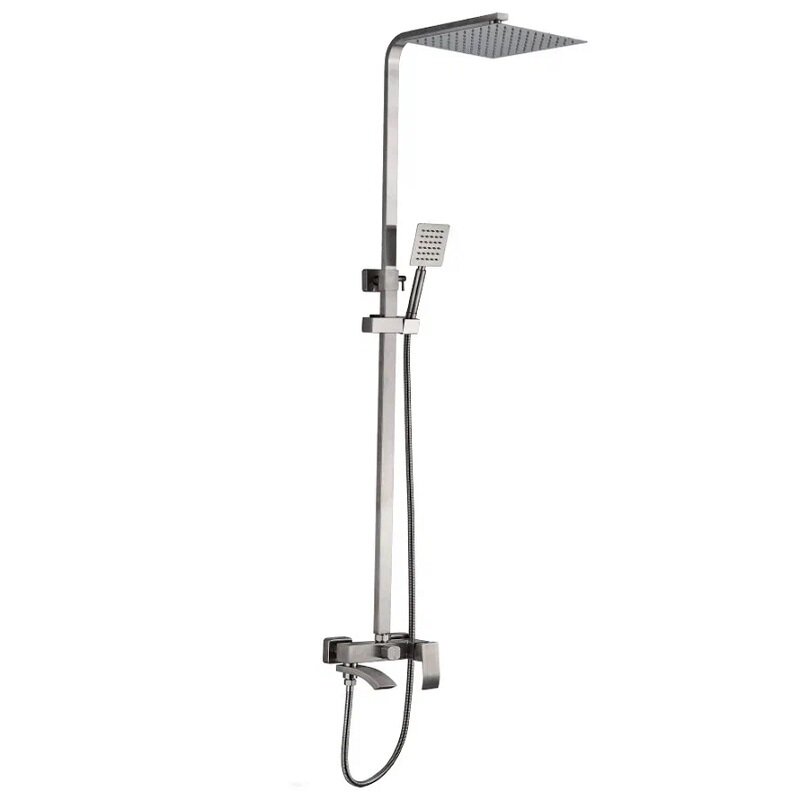 Изображение товара Современная душевая система ALMAes Eco GK-0328 с каскадным изливом и сатин матовым покрытием