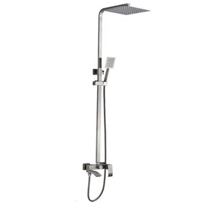 Изображение товара Современная душевая система ALMAes Eco GK-0328 с каскадным изливом и сатин матовым покрытием