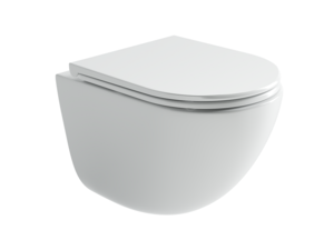 Изображение товара Подвесной унитаз Ceramicanova Vogue, CN4008T, Торнадо, безободковый, крышка-сиденье микролифт, белый