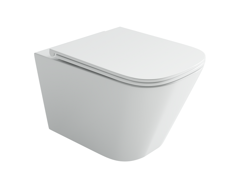 Изображение товара Подвесной унитаз Ceramicanova Union, CN4009T, Торнадо, безободковый, крышка-сиденье микролифт, белый
