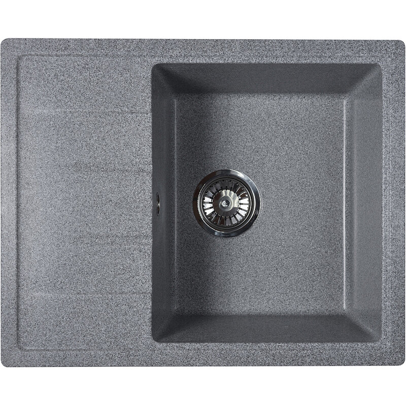 Изображение товара Мойка кухонная Reflexion Plato RX1457GR 57 см искусственный камень серый