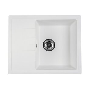 Изображение товара Кухонная мойка Reflexion Plato RX1457WH, искусственный камень белая 57 см