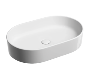 Изображение товара Раковина Ceramicanova Element CN6048 60 см фарфор белая угловая накладная