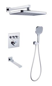Изображение товара Душевая система ALMAes Como TVZ-8803, термостатическая, с поворотным изливом, цвет хром
