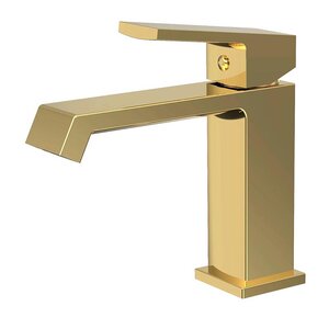 Изображение товара Смеситель для раковины Haiba HB10575-5 золото однорычажный традиционный дизайн