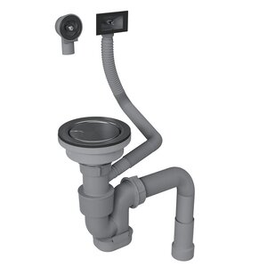 Изображение товара Двойной сифон для мойки Reflexion Arno RX3001SS из нержавеющей стали