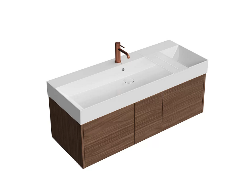 Изображение товара Подвесная тумба под раковину Kerama Marazzi Grande 120 см коричневая с подсветкой