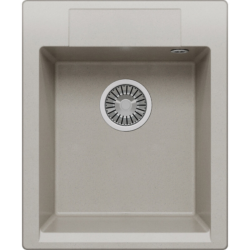Изображение товара Мойка кухонная Polygran Argo-420 №14 627314, 42 см, искусственный камень, серый