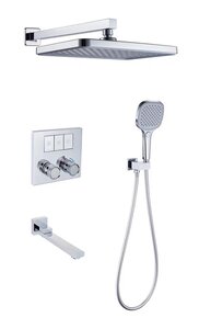 Изображение товара Душевая система ALMAes Nemi TTVZ-8810, термостатическая, с поворотным изливом, цвет хром