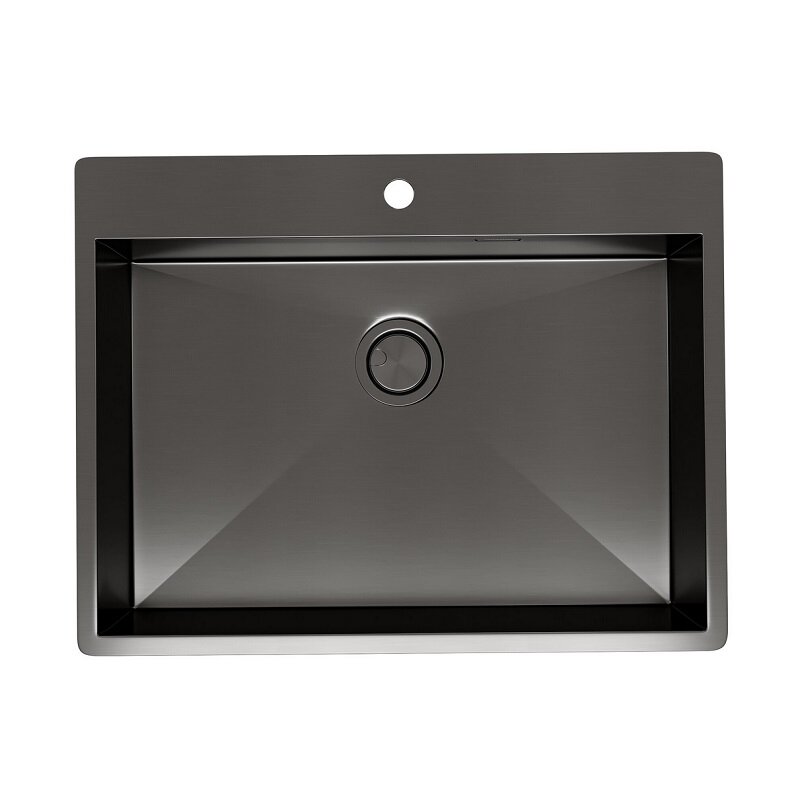 Изображение товара Мойка кухонная Reflexion Iseo RX2265BL, 65 см, нержавеющая сталь, PVD вороненая сталь, gunmetal Изображение товара Мойка кухонная Reflexion Iseo RX2265BL, 65 см, нержавеющая сталь, PVD вороненая сталь, gunmetal