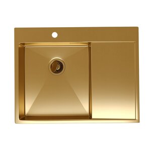 Изображение товара Кухонная мойка Reflexion Maggiore RX2365GD 65 см нержавеющая сталь PVD-золото