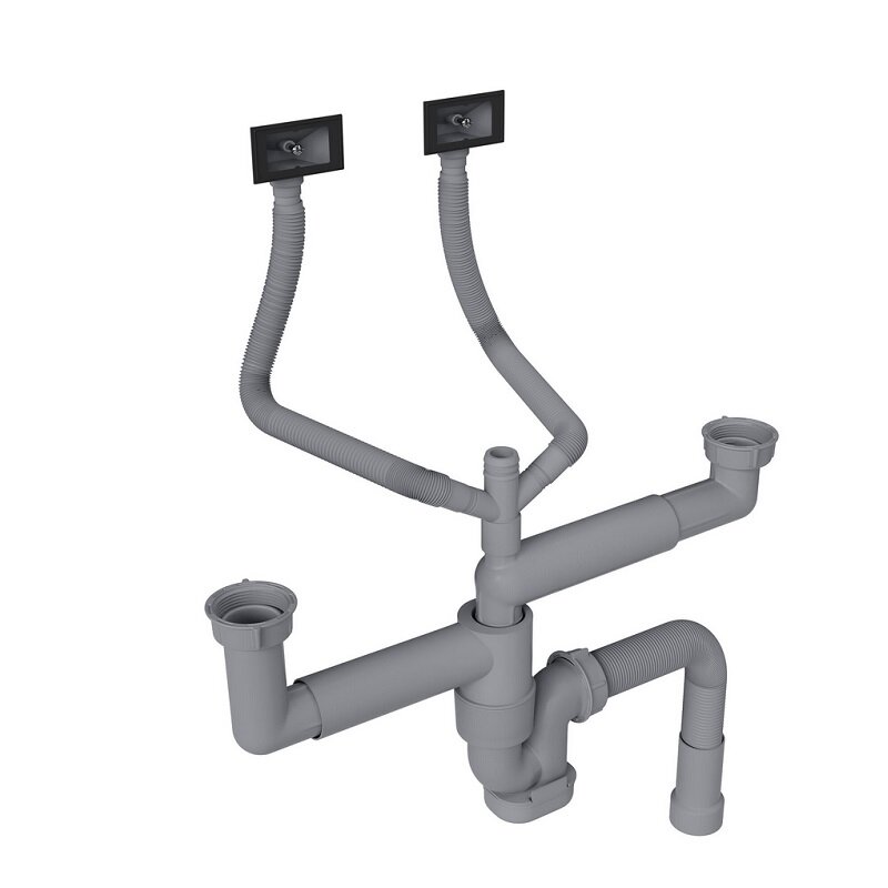 Изображение товара Сифон для мойки Reflexion Part RX9002PT без выпуска серый