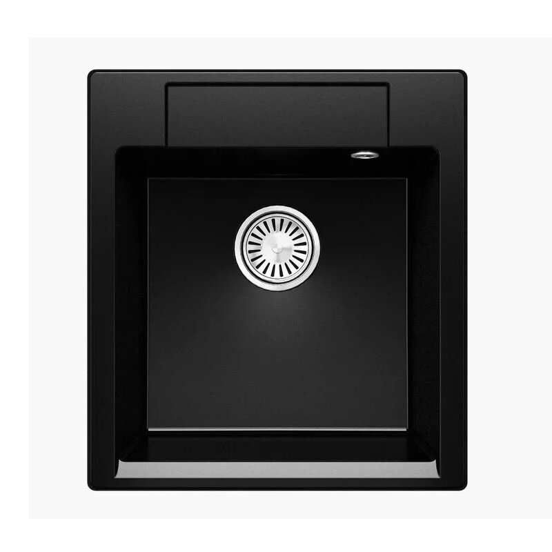 Изображение товара Кухонная мойка Polygran Argo-460 46 см искусственный камень черная угловая установка