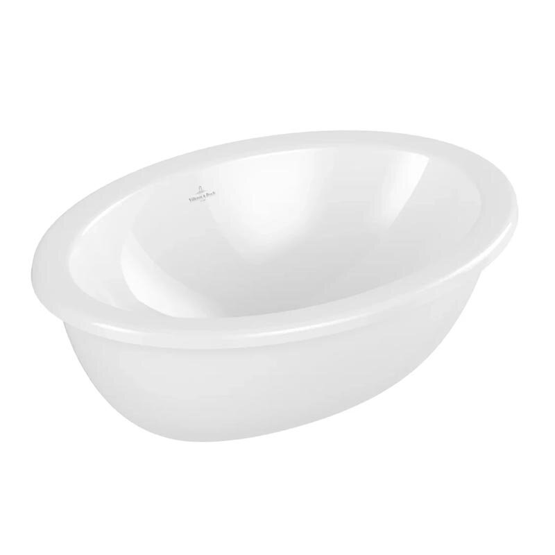 Изображение товара Раковина Villeroy&Boch Loop & Friends 4A540001, 48.5 х 32.5 см, встраиваемая сверху, альпийский белый