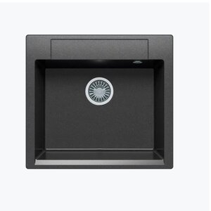 Изображение товара Кухонная мойка Polygran Argo-560 №16 черная 56 см из искусственного камня