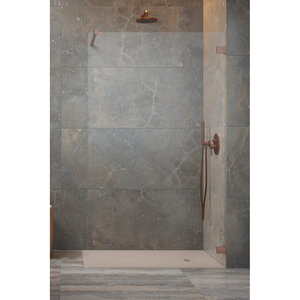 Изображение товара Душевая стенка Radaway Essenza Pro 105 см Walk-in стекло прозрачное профиль медь