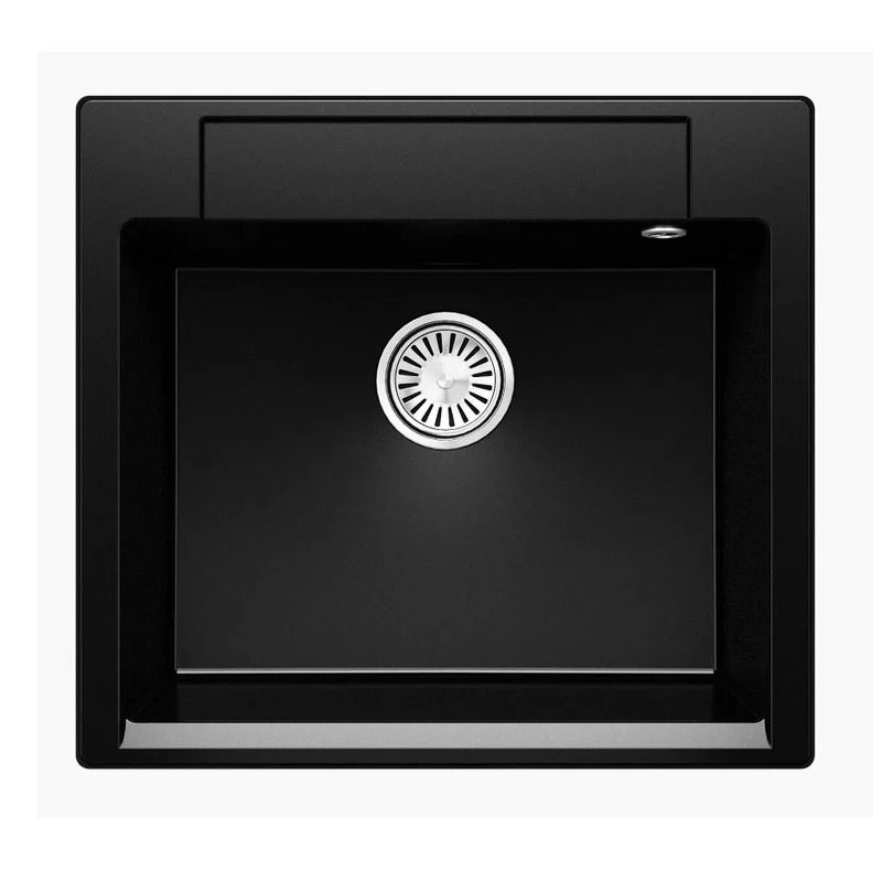 Изображение товара Кухонная мойка Polygran Argo-560 из искусственного камня черная 56 см