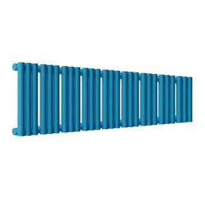 Изображение товара Радиатор стальной трубчатый Empatiko Takt S1-1072-200 Evening Blue, ширина 107.2 см, высота 23.6 см, 27 секций, боковое подключение, вечерний синий