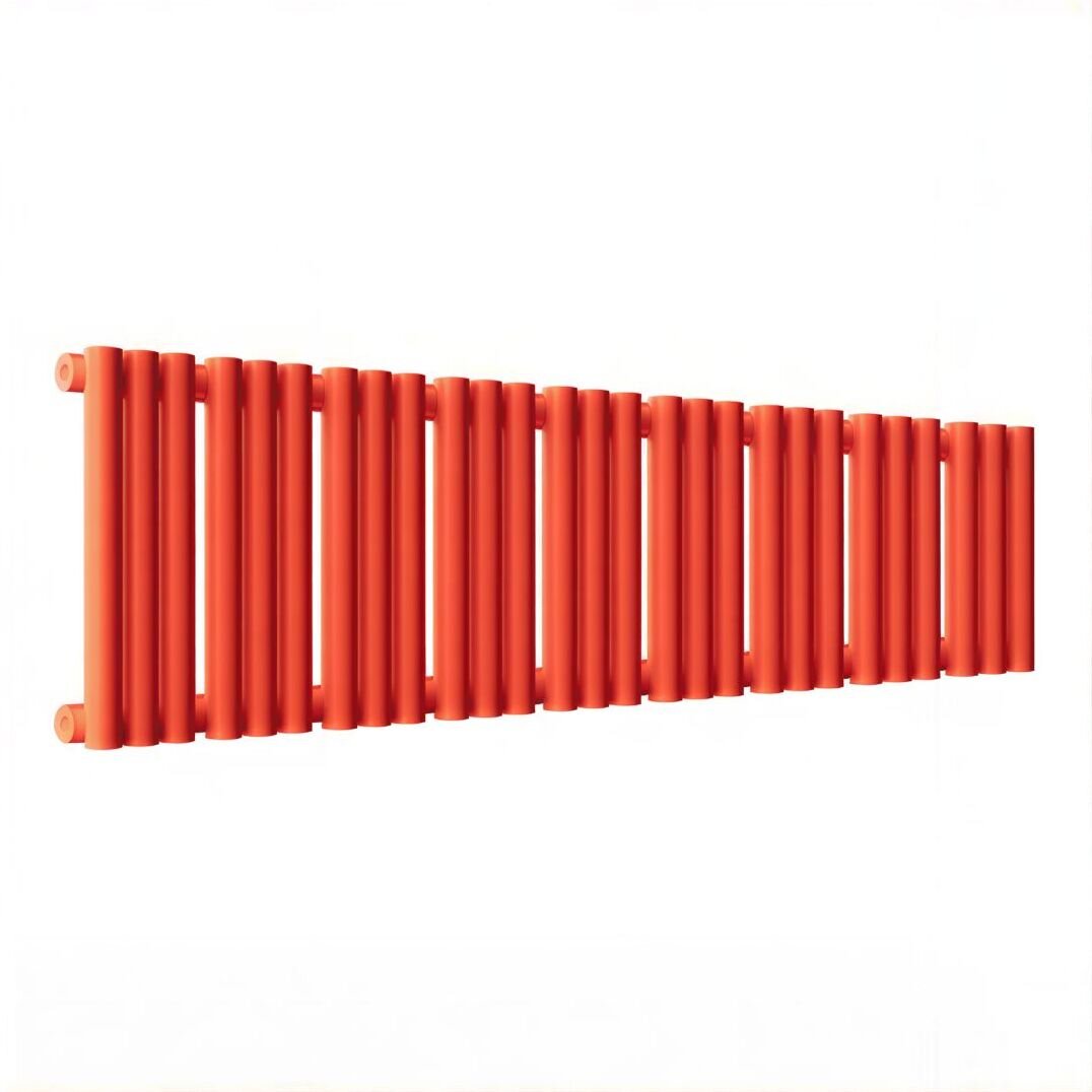 Изображение товара Радиатор стальной трубчатый Empatiko Takt S1-1072-200 Scarlet Red, ширина 107.2 см, высота 23.6 см, 27 секций, боковое подключение, рябиновый красный Изображение товара Радиатор стальной трубчатый Empatiko Takt S1-1072-200 Scarlet Red, ширина 107.2 см, высота 23.6 см, 27 секций, боковое подключение, рябиновый красный