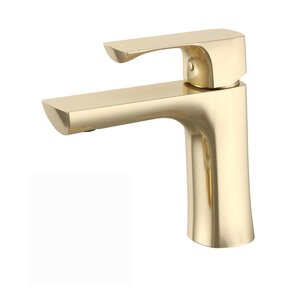 Изображение товара Смеситель для раковины Lemark Ursus LM7206BG, с донным клапаном, золото брашированное