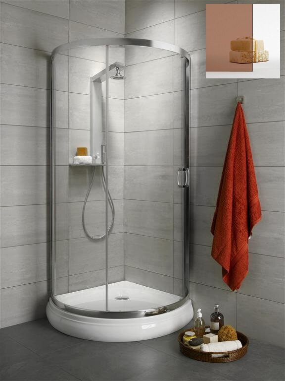 Изображение товара Душевой уголок Radaway Premium Plus B 90х90 см, коричневое стекло, хром профиль