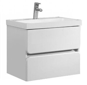 Изображение товара Тумба под раковину Belux Париж НП 60-02 подвесная белая глянцевая