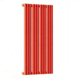 Изображение товара Радиатор стальной трубчатый Empatiko Takt S1-472-1750 Scarlet Red, ширина 47.2 см, высота 178.6 см, 12 секций, боковое подключение, рябиновый красный