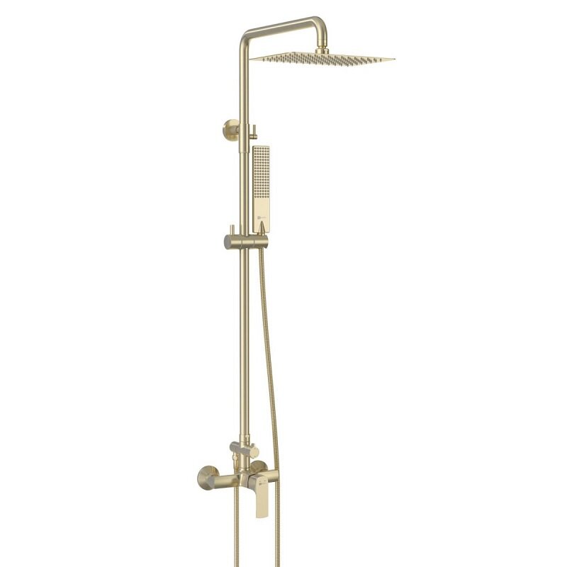 Изображение товара Душевая система Lemark Ursus LM7260BG с верхним тропическим дождем и однорычажным управлением