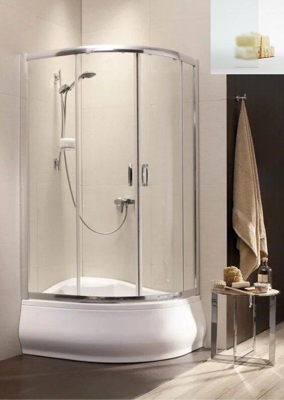 Изображение товара Душевой уголок Radaway Premium Plus E 30493-01-02N 120x90 см сатиновое стекло