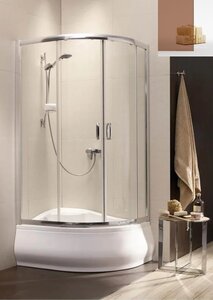 Изображение товара Душевой уголок Radaway Premium Plus E 30493-01-08N, 120 х 90 см, стекло коричневое, профиль хром