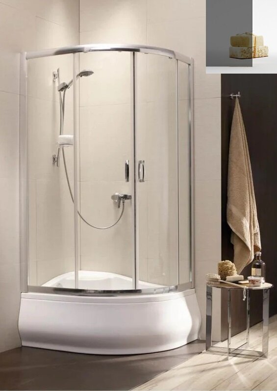 Изображение товара Душевой уголок Radaway Premium Plus E 30493-01-05N 120x90 см стекло графит хром профиль