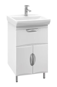 Изображение товара Тумба под раковину Belux Венеция-Милан Н 55-01, 4810924247919, 55 см, подвесная, белый глянцевый