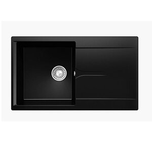Изображение товара Кухонная мойка Polygran Gals-860 из искусственного камня черная 86 см