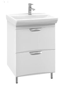 Изображение товара Тумба под раковину Belux Венеция-Милан Н 65-02 белая глянцевая 66 см