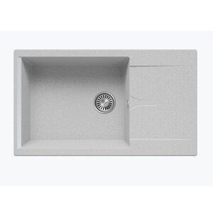 Изображение товара Кухонная мойка Polygran Gals-862 № 314 855106, 86 см, искусственный камень, светло-серый