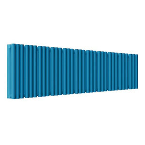Изображение товара Радиатор стальной трубчатый Empatiko Takt S2-1312-200 Evening Blue, ширина 131.2 см, высота 23.6 см, 66 секций, боковое подключение, двухрядный, вечерний синий