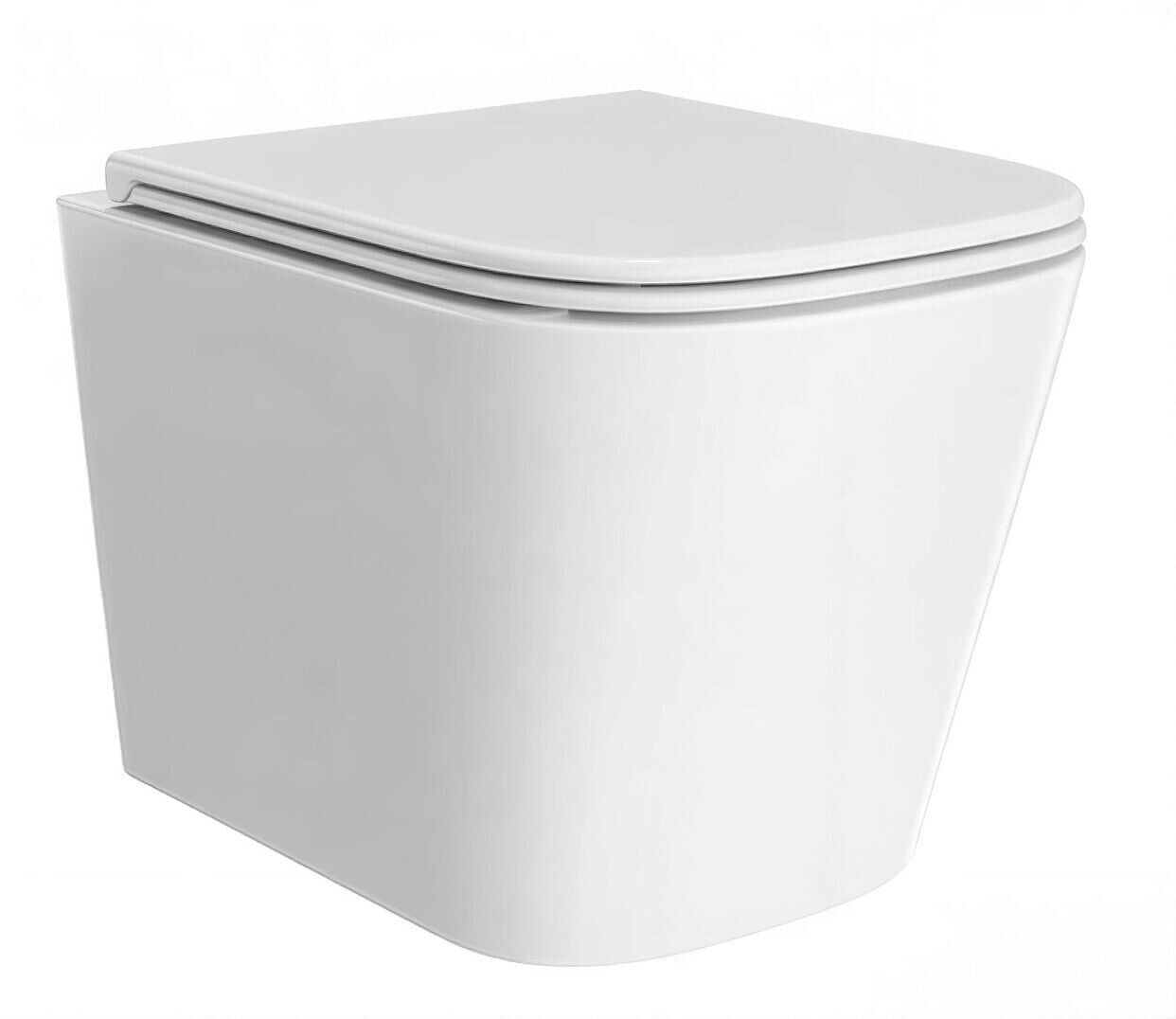 Изображение товара Унитаз подвесной Kerama Marazzi Cubo CU.wc.02 безободковый с микролифтом