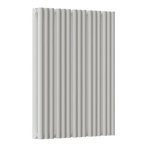 Изображение товара Радиатор стальной трубчатый Empatiko Takt S2-592-500 Cream Grey, ширина 59.2 см, высота 53.6 см, 30 секций, боковое подключение, двухрядный, кремовый серый