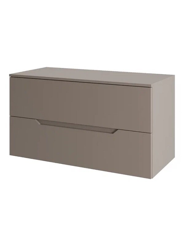 Изображение товара Подвесная тумба под раковину Orange Line 100 см, МДФ, латте матовая