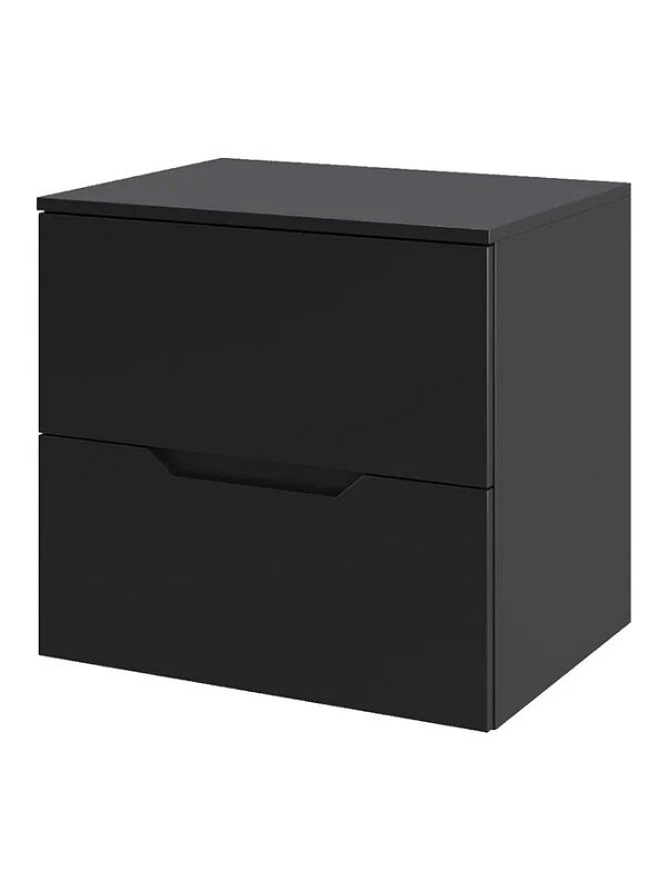 Изображение товара Тумба под раковину Orange Line 60 см черная с доводчиком