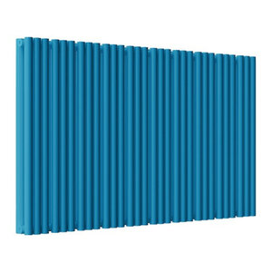 Изображение товара Радиатор стальной трубчатый Empatiko Takt S2-1192-500 Evening Blue, ширина 119.2 см, высота 53.6 см, 60 секций, боковое подключение, двухрядный, вечерний синий