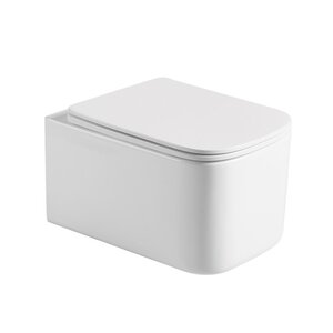 Изображение товара Подвесной унитаз Boheme Mane 970-SET-MW с сиденьем микролифт и функцией биде