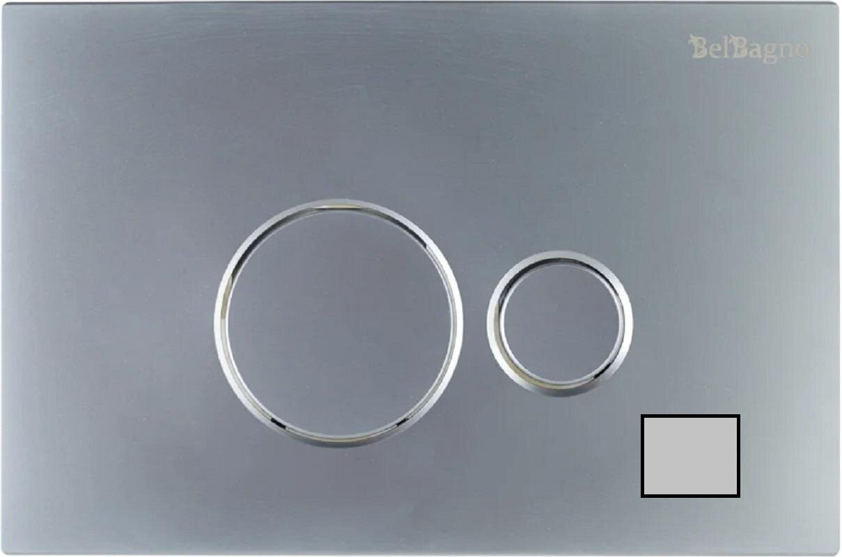 Изображение товара Клавиша смыва BelBagno BB080CR.MAT Механическая Хром матовый