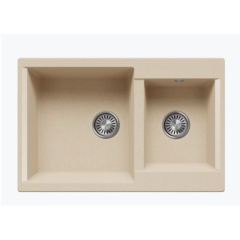 Изображение товара Кухонная мойка Polygran Brig-772 328 621534 из искусственного камня опал