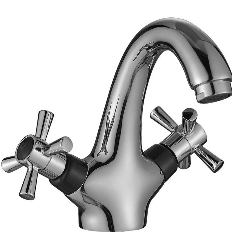 Изображение товара Смеситель для раковины Decoroom DR51011-Black, хром/черный