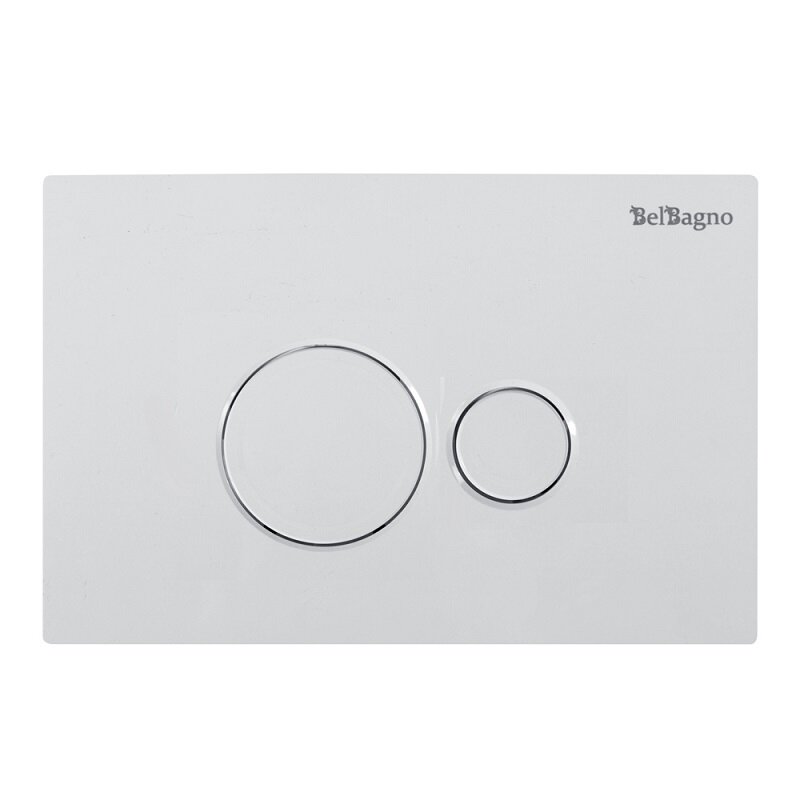 Изображение товара Клавиша смыва BelBagno BB082BL механическая белая глянцевая