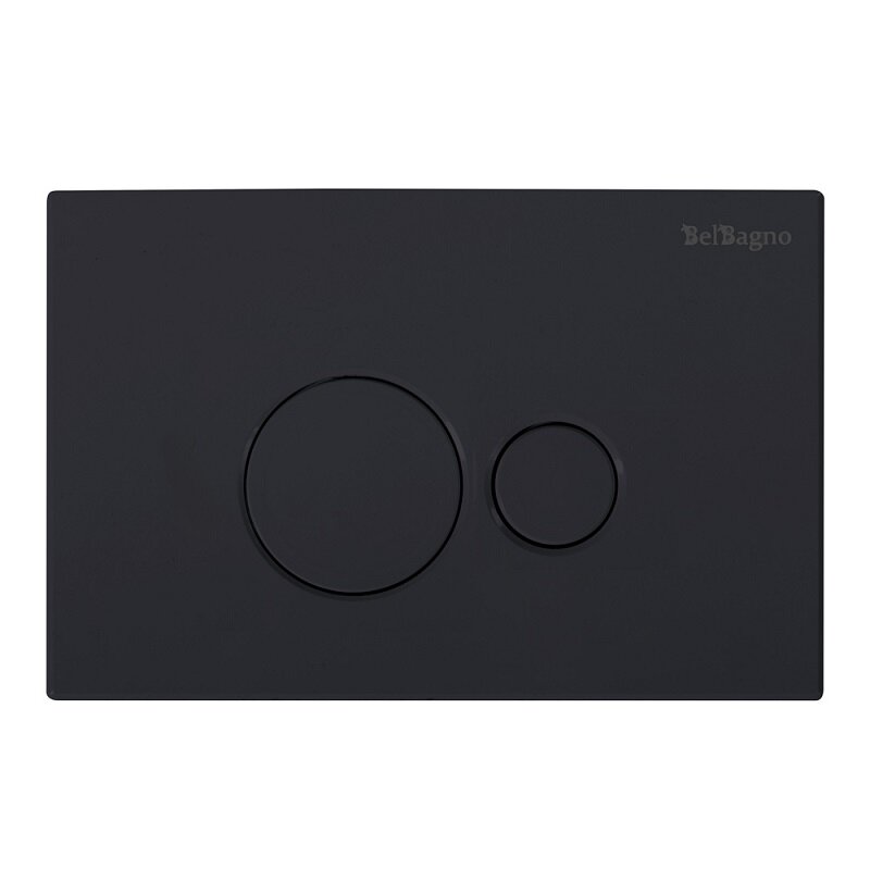 Изображение товара Клавиша смыва BelBagno BB084NERO механическая черный матовый двухрежимный