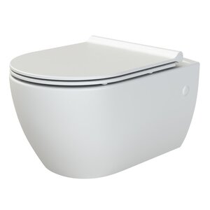 Изображение товара Подвесной унитаз Boheme Bianca 963-SET-2-MW с функцией биде белый матовый