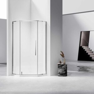 Изображение товара Душевой уголок Vincea Slim-N VSP-4SN900CL, 90 x 90 см, стекло прозрачное, хром